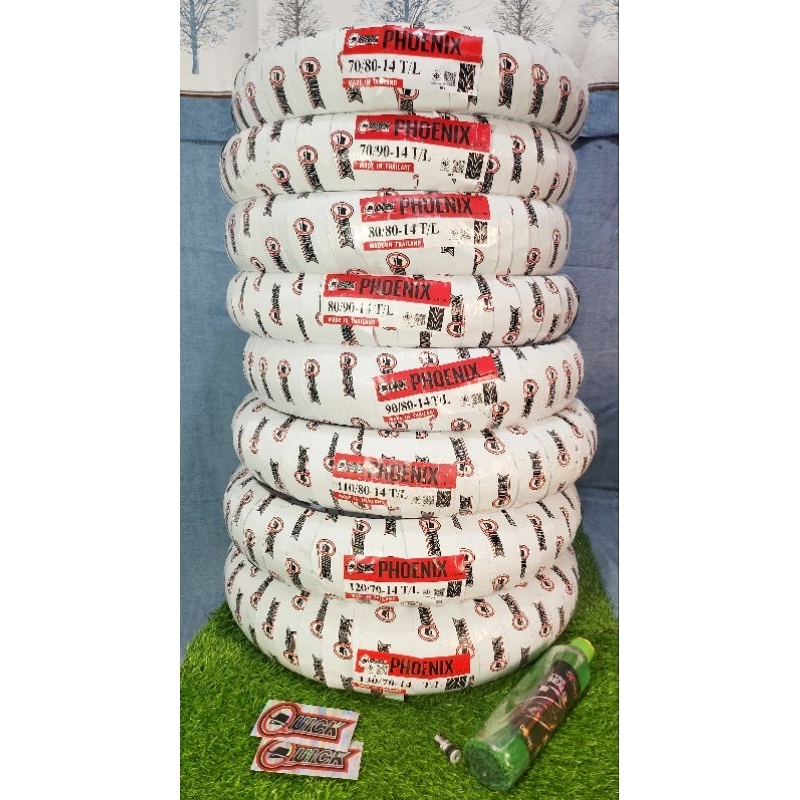 QUICK PHOENIX | TUBELESS | 12 | 14 | 17 | with free Sealant and Tire ...