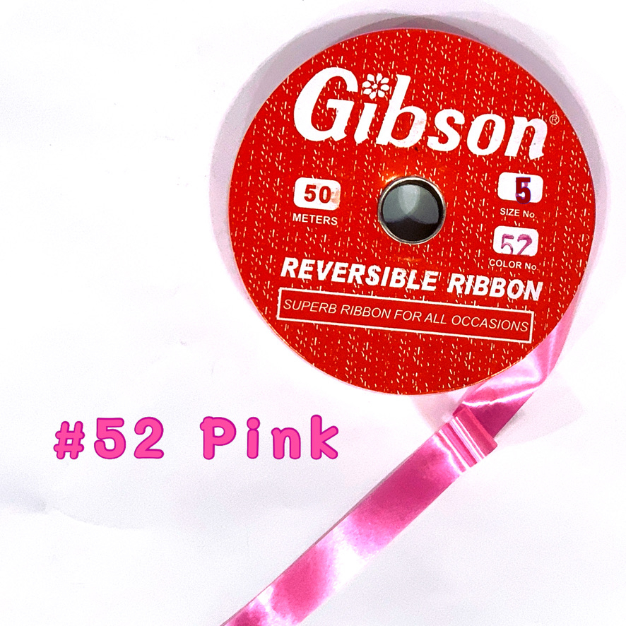 Gibson Reversible Ribbon 5 size 7/8” per roll per color | Shopee ...