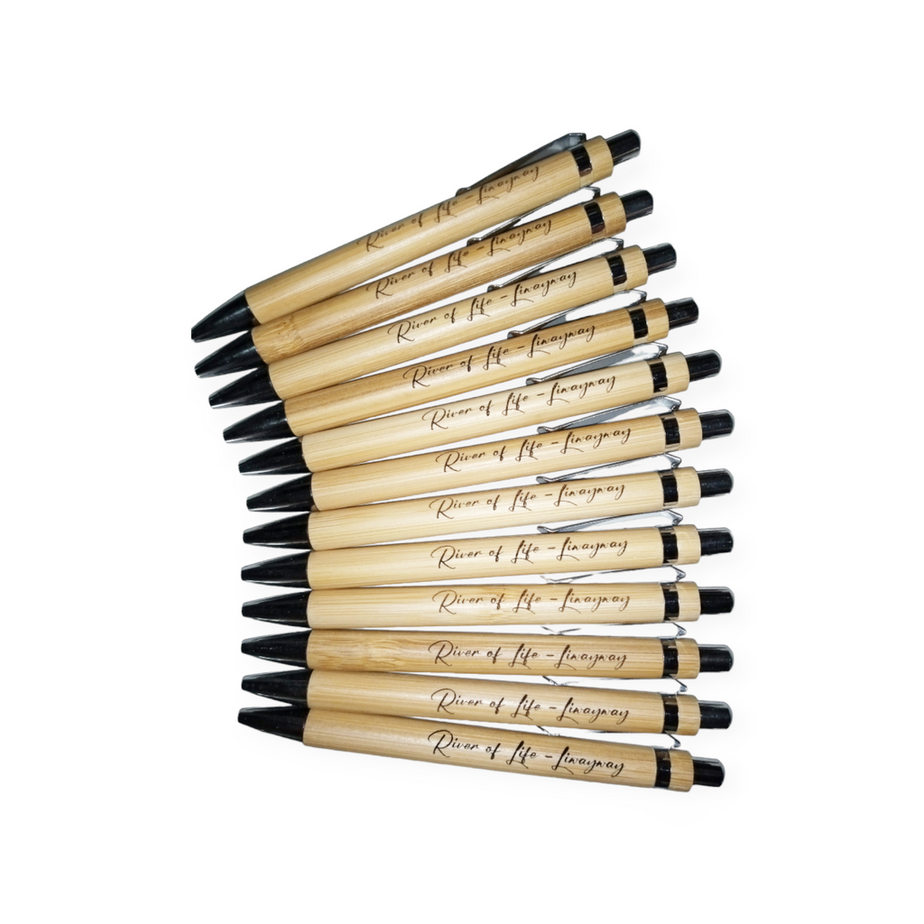 Bamboo Pen Laser Engraved 10pcs 50pcs wholesale personalized customized ...