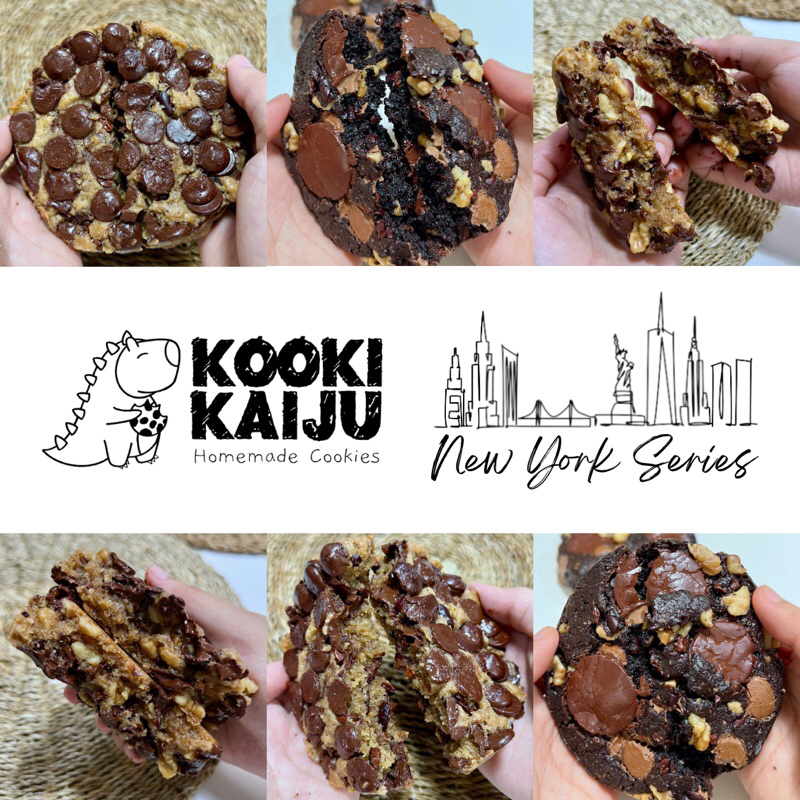 [New York Series] 5.5 oz (156g) Kooki Kaiju Chocolate Chip Cookies Manhattan, Madison