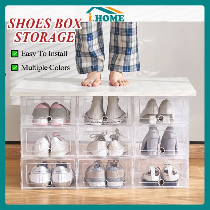 Big Size Shoe box storage organizer Candy Color shoe rack Stackable