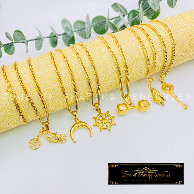 zoaj.ph Premium Unisex Pendant Collection with Japan Chain Round Lock ...