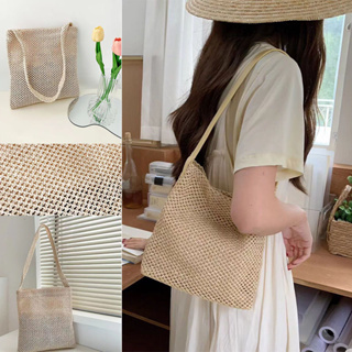 Women Summer Rattan Beach Bag Straw Bags Handmade Weave Handbag Abaca ...