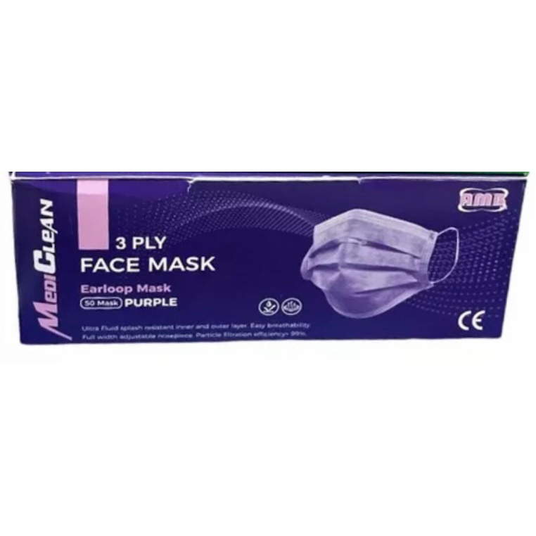 Mediclean Face Mask (Black,Blue, White) FDA Approved | Shopee Philippines