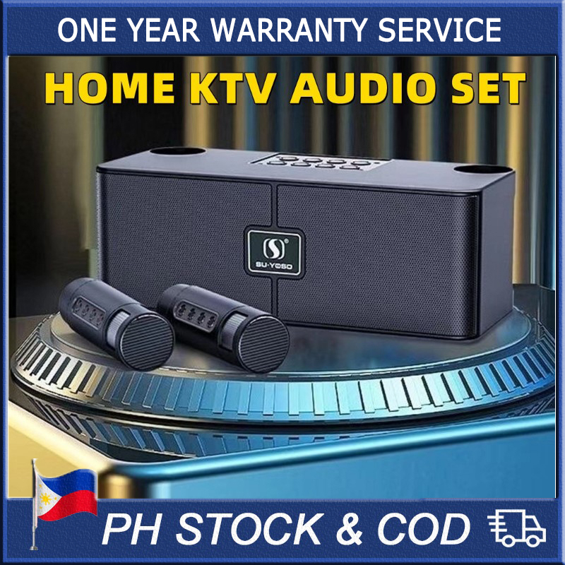 New Bluetooth Speaker Handheld Ktv With Microphone Wireless Charging