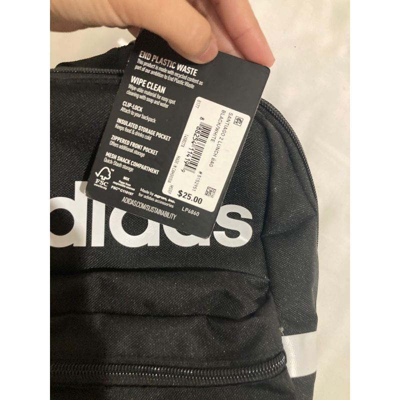 Adidas Santiago Lunch Box Black Shopee Philippines