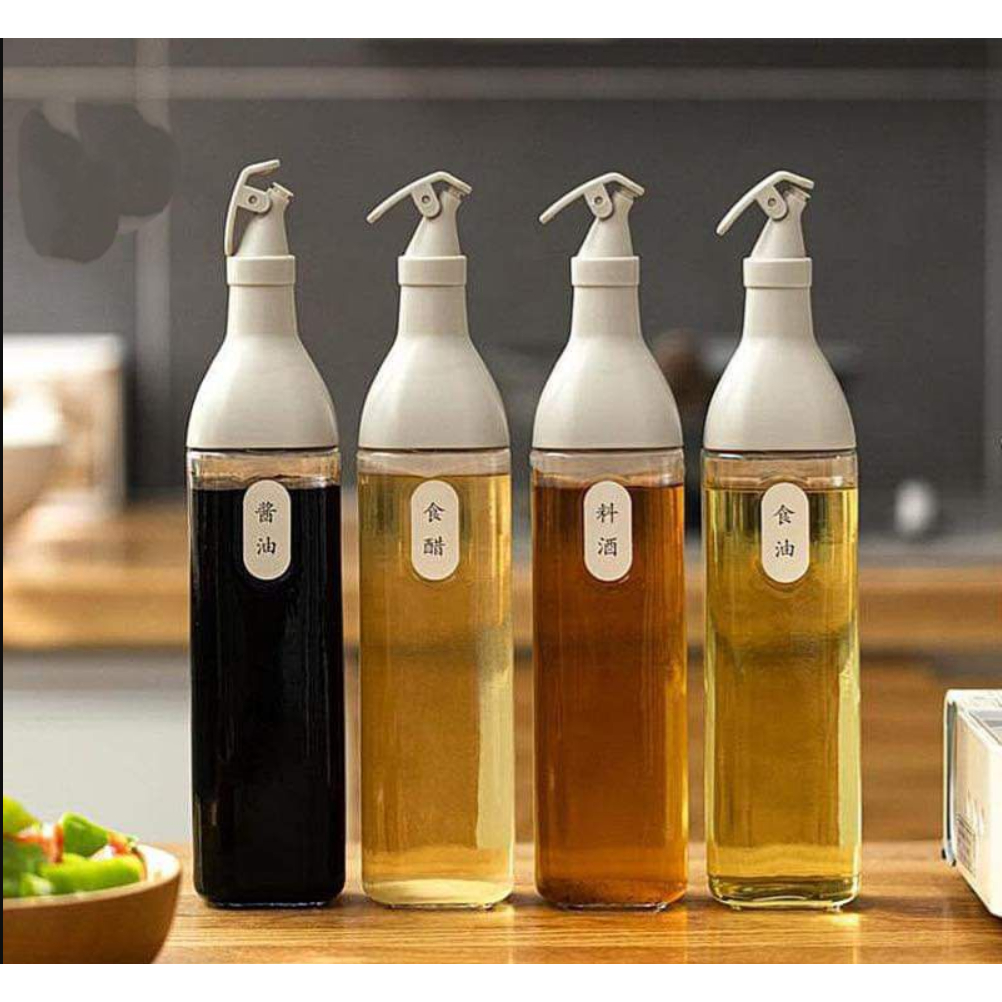 500ml Glass Olive oil Dispenser seasoning bottle Soy sauce Vinegar ...