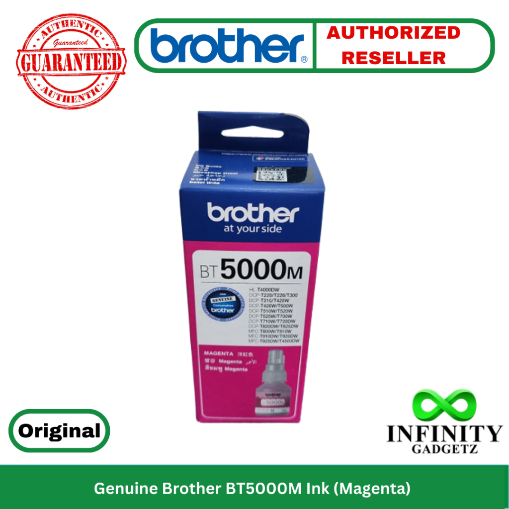 Genuine Brother BT5000M Ink (Magenta) | Shopee Philippines