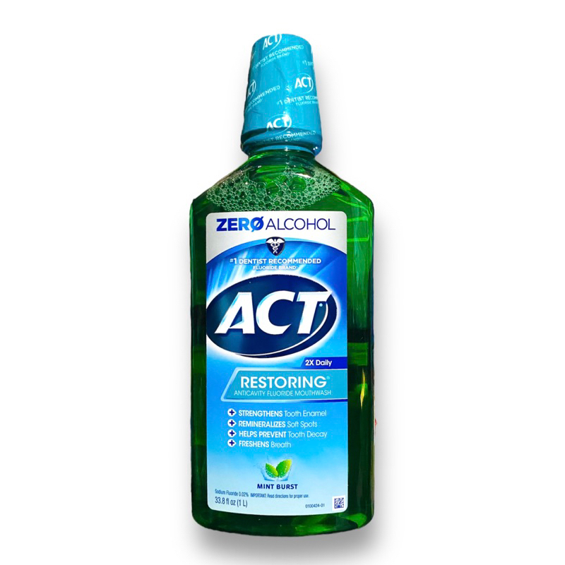 ACT Mouthwash Restoring 1L (Mint Burst) Shopee Philippines