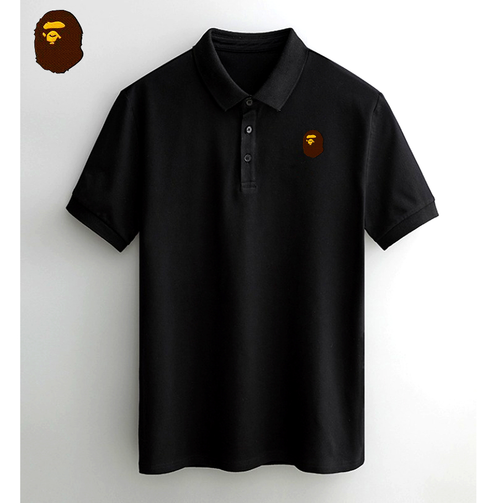 BAPE Bape polo shirt Printed fashion casual poloshirt high
