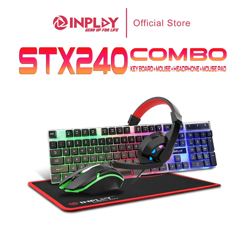 Inplay Stx 240 ( 4 in one )Gaming Keyboard And Mouse With Rgb Headset