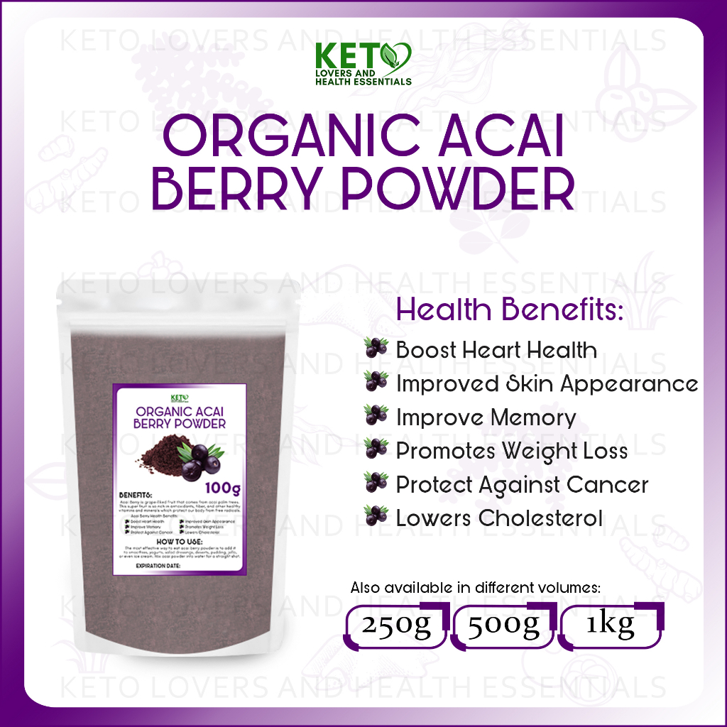 Organic Acai Berry Powder 100g Weight Loss, Keto Diet, Body Detox