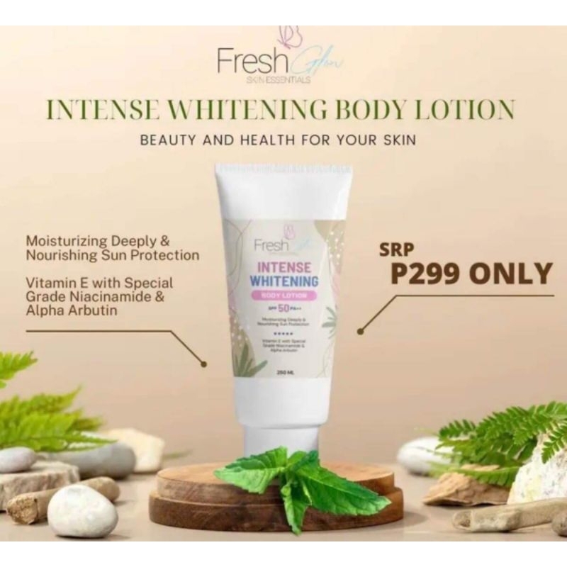 FRESH GLOW SKIN ESSENTIALS INTENSE WHITENING LOTION WITH SPF 50 ...