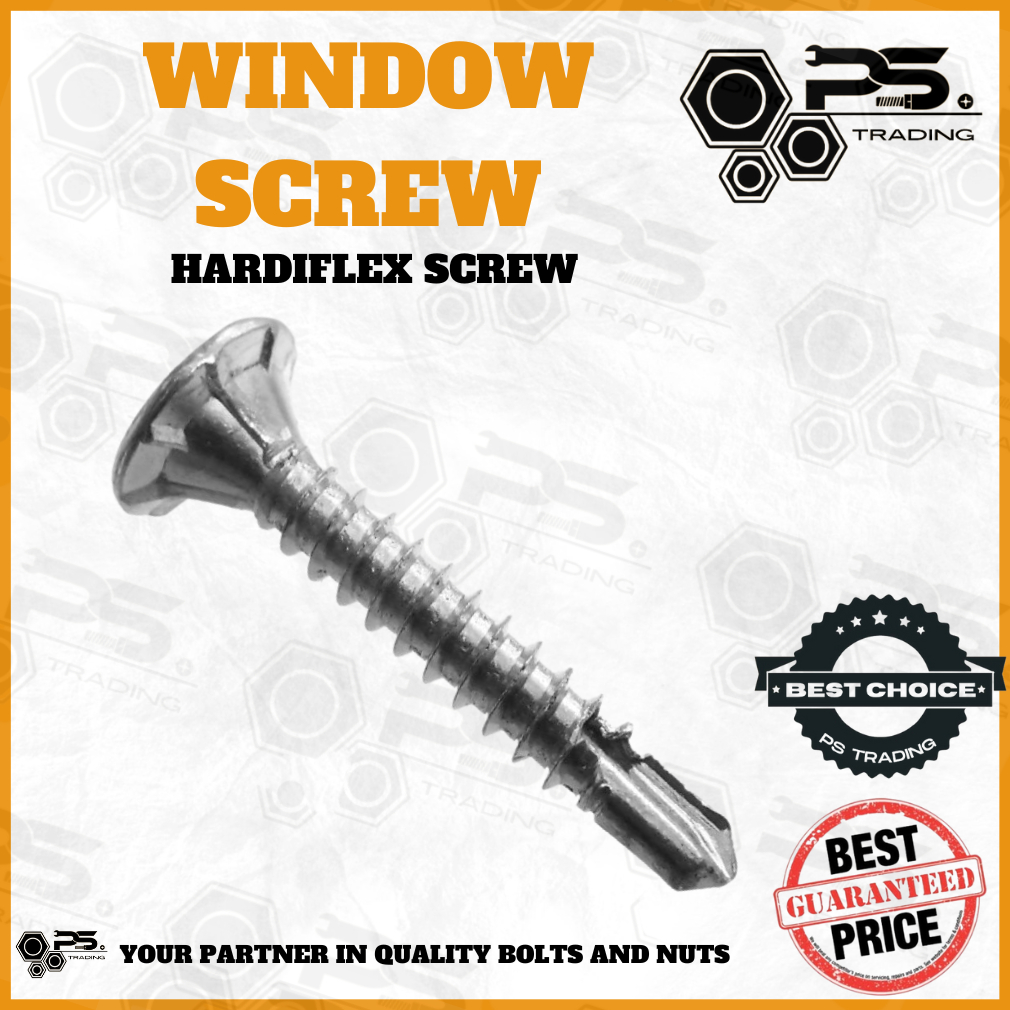100PCS WINDOW SCREW | HARDIFLEX SCREW | Shopee Philippines