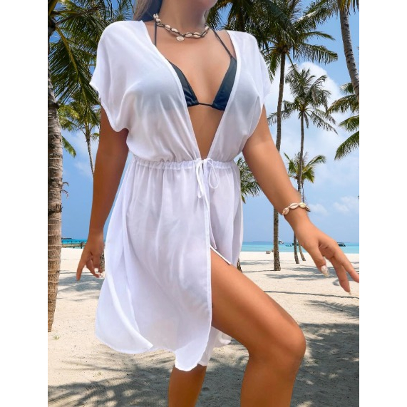 White swimsuit 2025 cover up