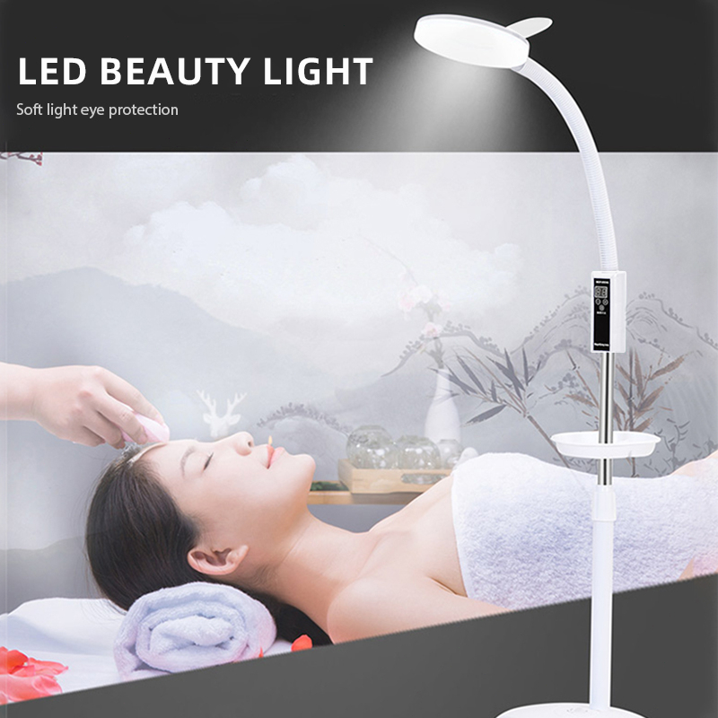 8X LED Facial Light Stand Facial Magnifying Glass With Light Magnifying