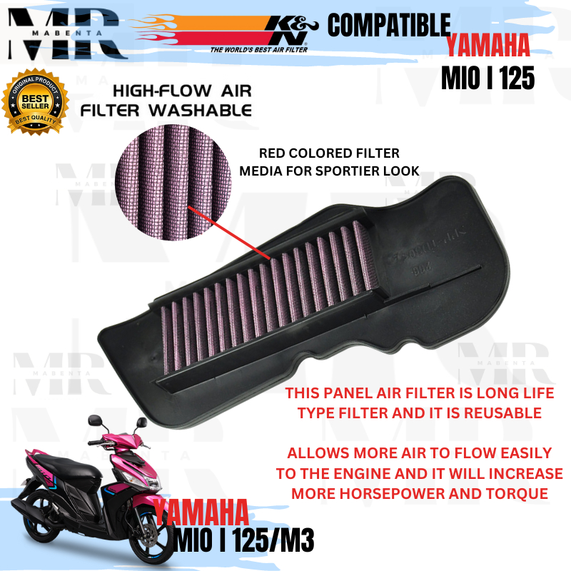 yamaha mio i 125 air filter price
