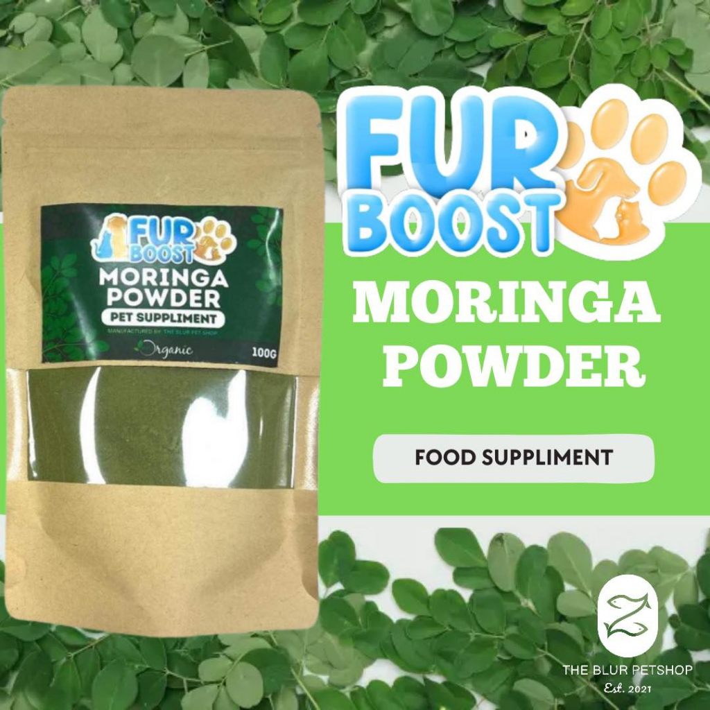 100g Fur Boost Furboost Malunggay Moringa Powder Adult Puppy Dog Dogs