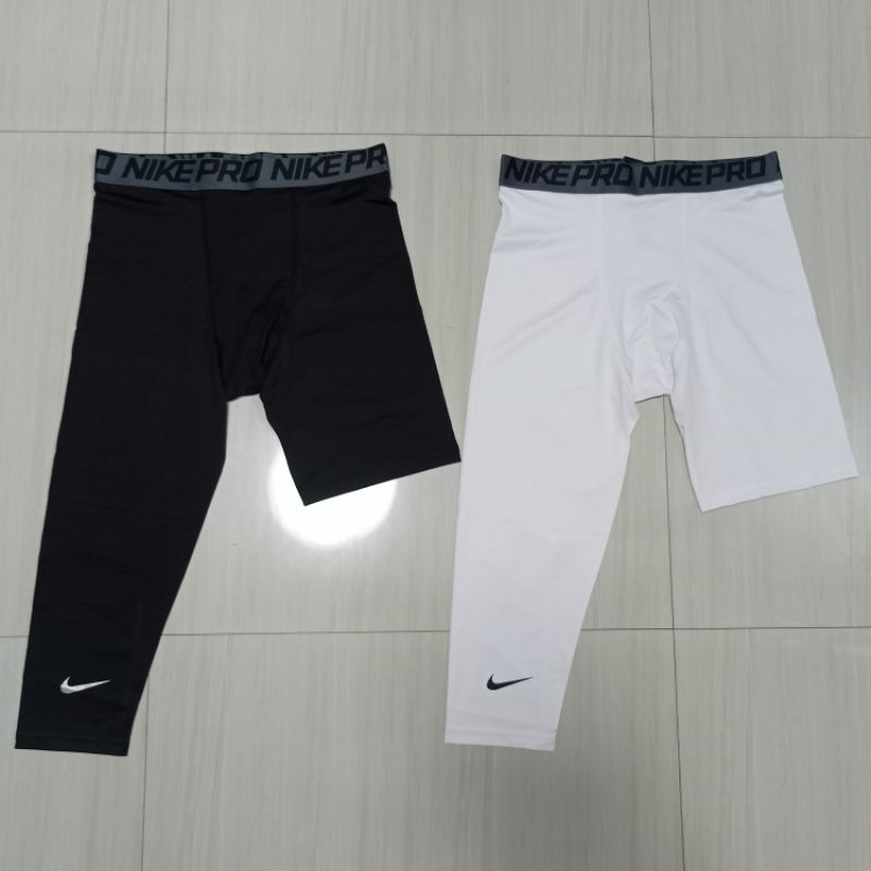 Nike Pro Combat One Leg Sleeve Compression Tights Shopee Philippines