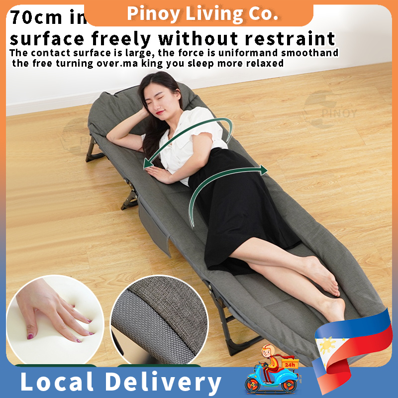 Folding Bed With Foam Portable Chair Premium Adjustable Lounge