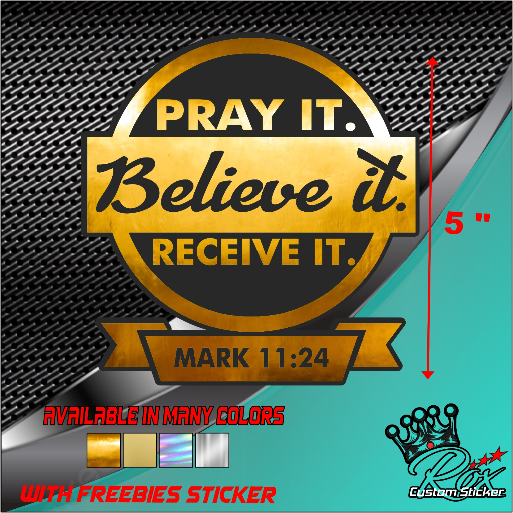 bible verse sticker design8 diecut machine cut waterproof | Shopee ...