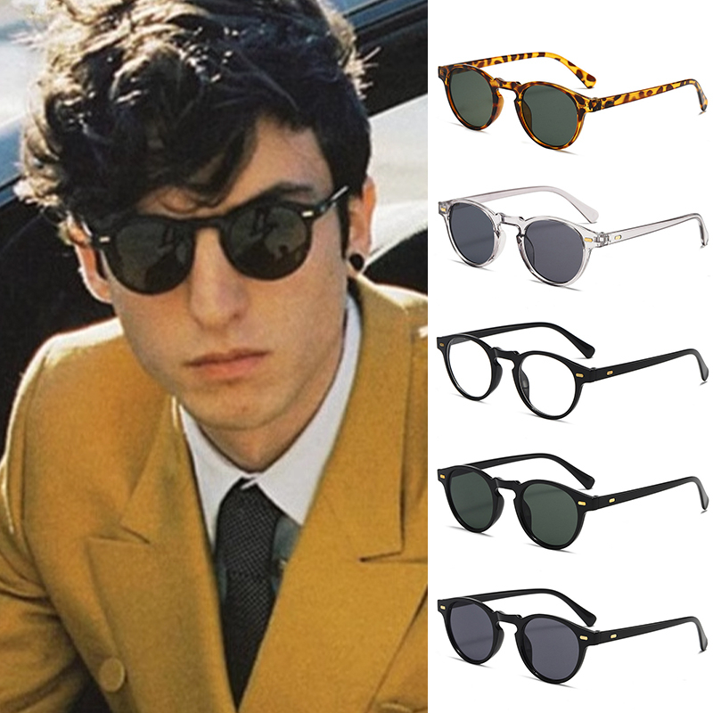 Retro Round Frame Sunglasses Small Frame Fashionable Men Women Trend Sunglasses C Shopee