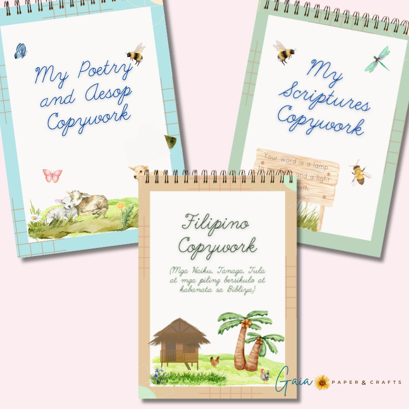 Cursive Copywork (Poetry, Scriptures or Filipino) | Shopee Philippines