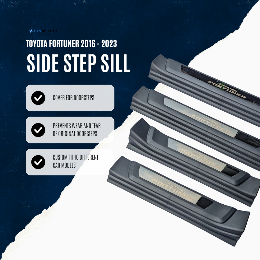 Pinwheel Side Step Sill For Toyota Fortuner 2016 2023 Shopee