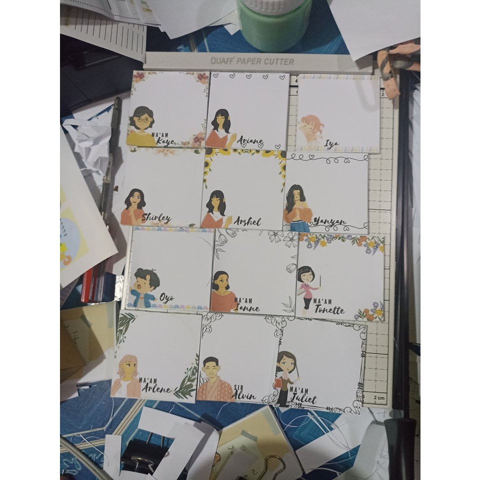 ClipArt Customized Memo Pads Padded Loose Leaf Shopee Philippines