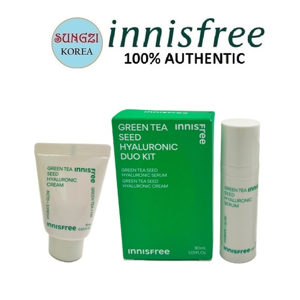 Innisfree Green Tea Seed Hyaluronic Duo Kit 2 Items Shopee Philippines 2333