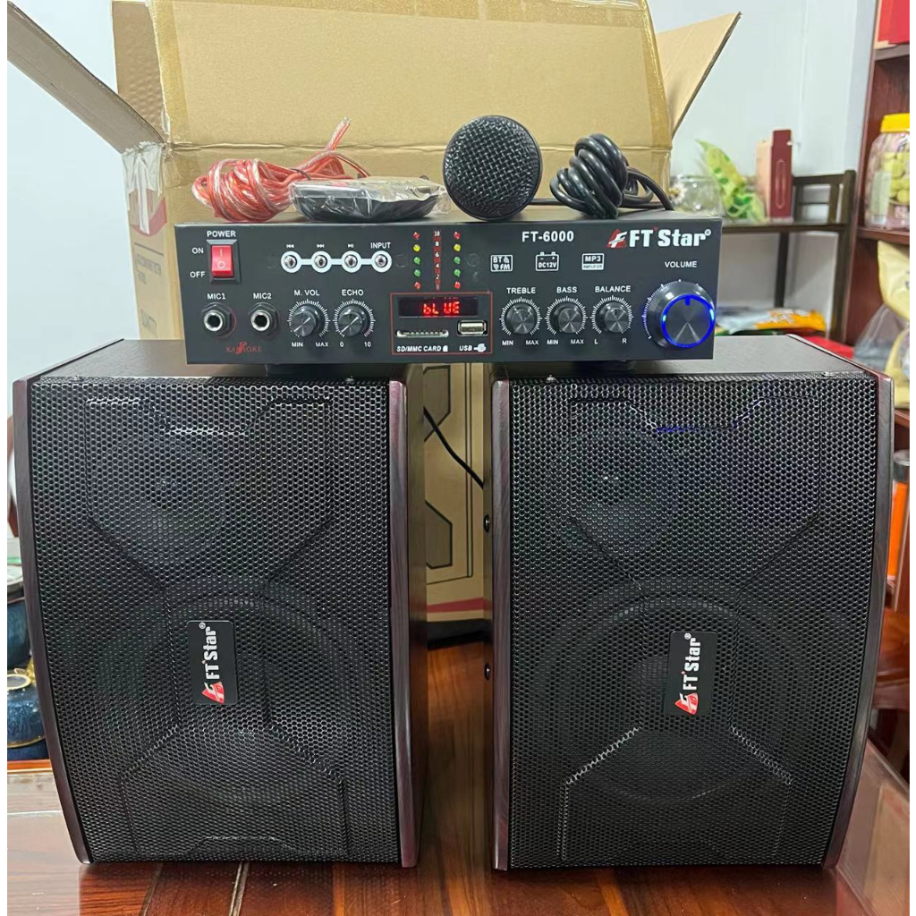 Megapro Ft Star Ft 6000 Micro Component System Amplifier Speakersset Shopee Philippines 7140