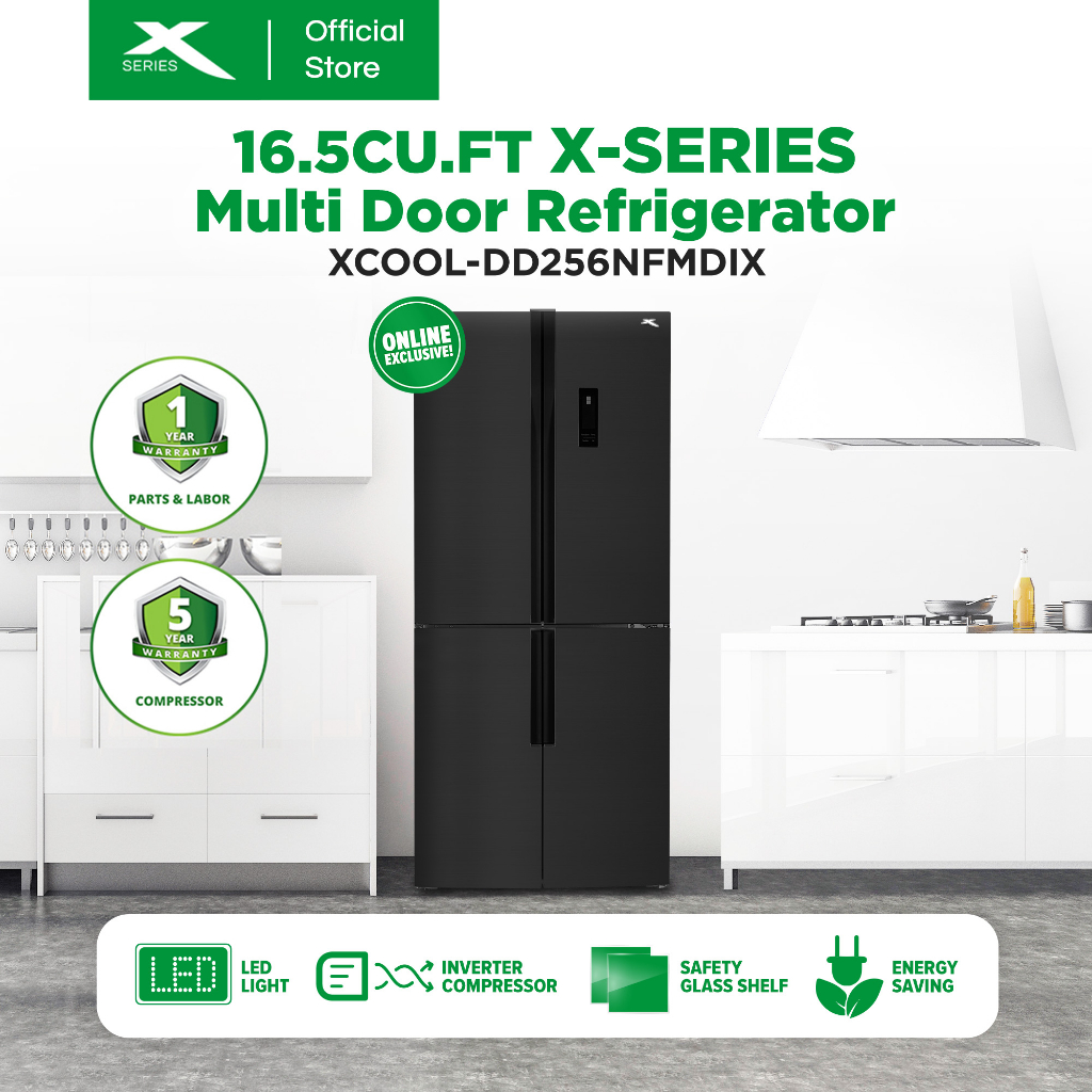 XSERIES 16.5 cuft. Multidoor Inverter Refrigerator Automatic Defrost