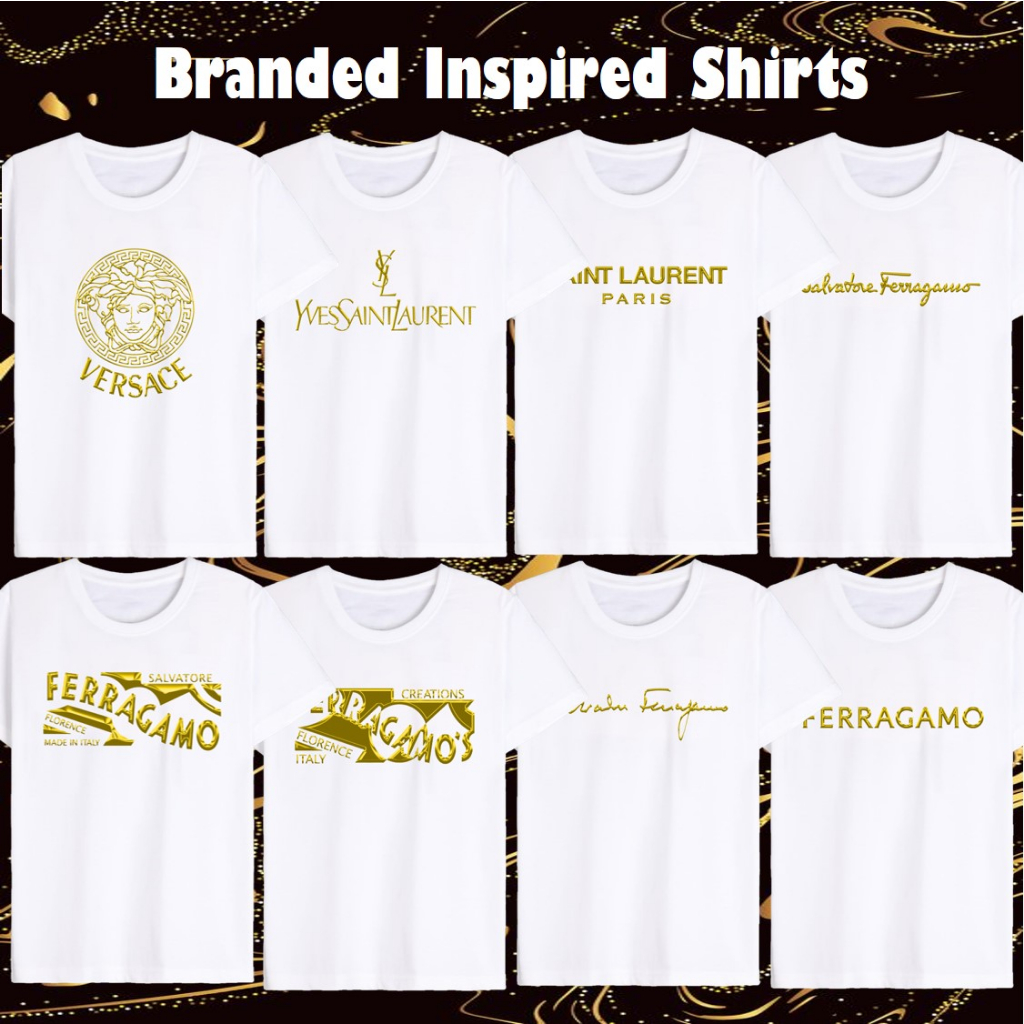 Signature Brands Shirt T-Shirt Branded Gold Logo Inspired Graphic ...