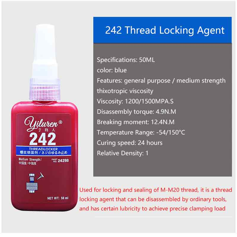 242/243/271 Metal Thread Anaerobic Adhesive 10ml Thread Fixative