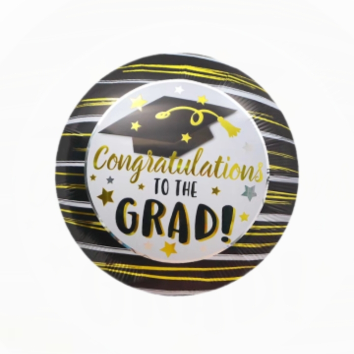 Graduation theme 18 inches Round Congratulation To the Grad party ...