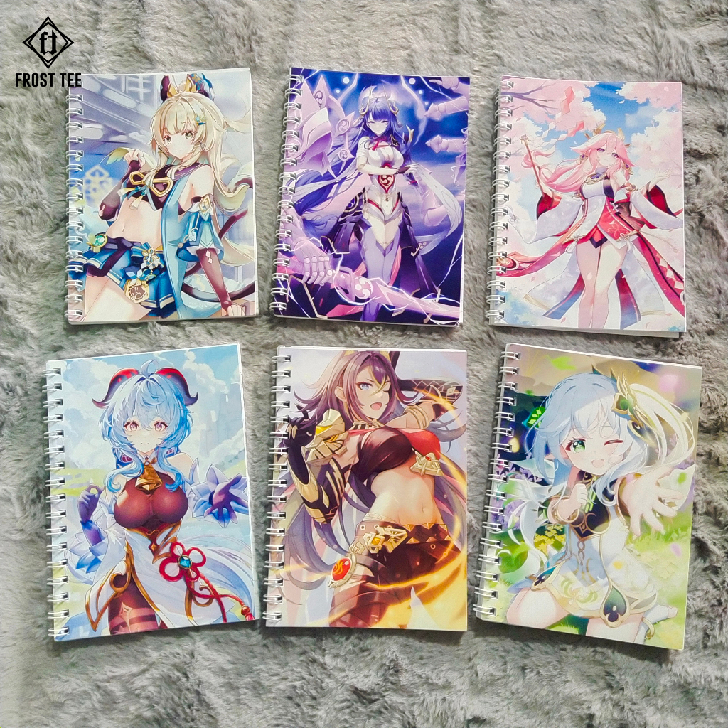 Genshin Impact Notebook Kirara Ganyu Nahida Dehya Yae Miko Shogun ...