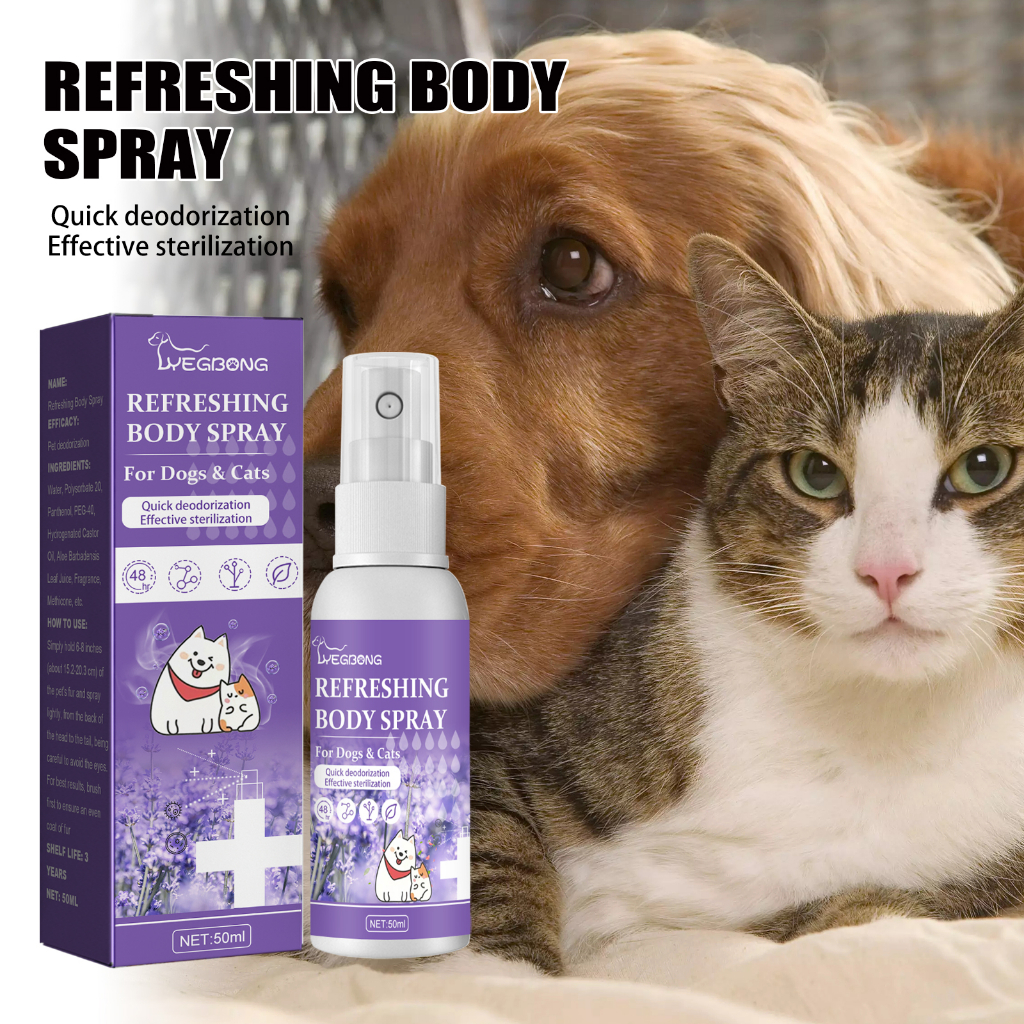 Pet odor eliminator Antibacterial Cat and Dog Body odor remover Cat