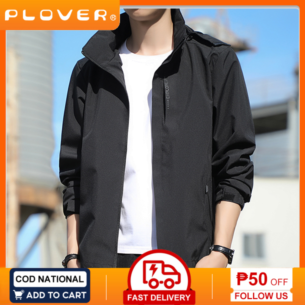 PLOVER Windproof and Waterproof Jackets Mens Jacket with Hood Shopee