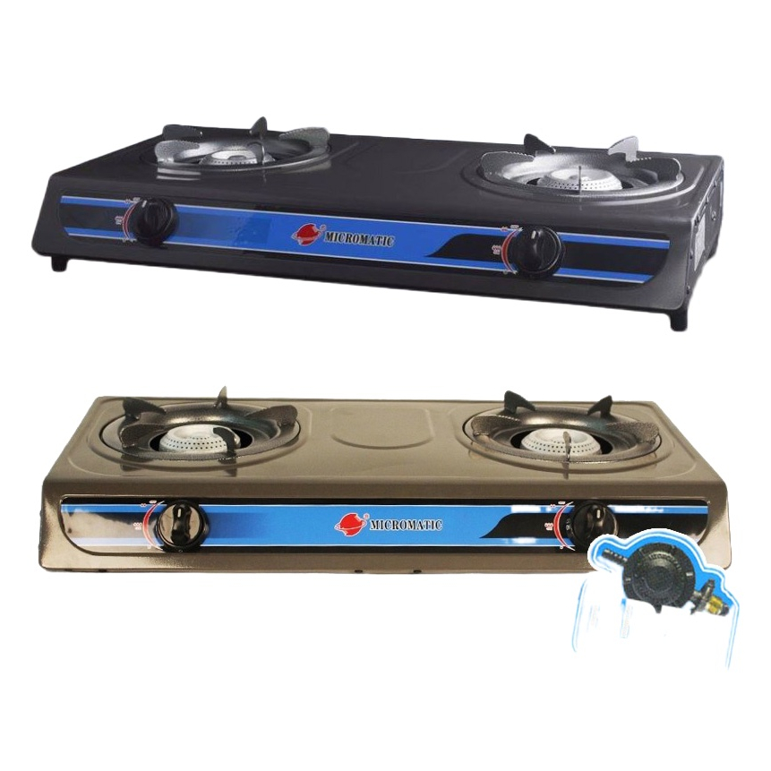 DOUBLE BURNER GAS STOVE WITH REGULATOR / MGS 222 GAS TOVE / DOUBLE