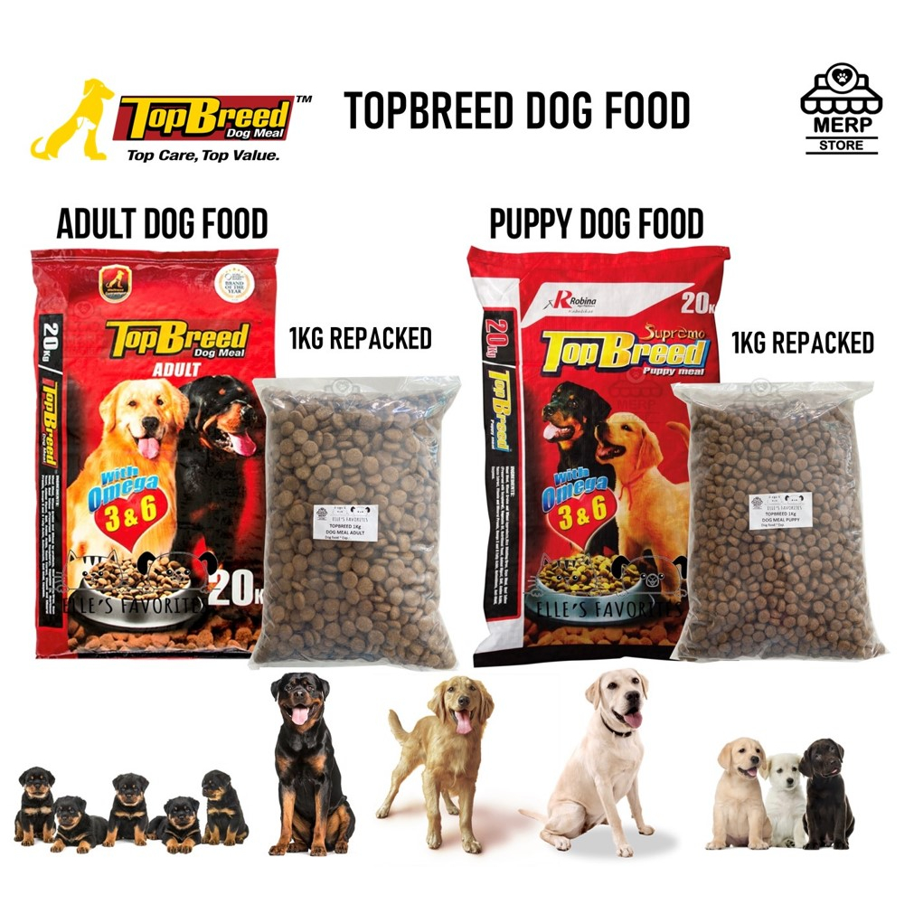 Topbreed 1kg Adult and Puppy Dog Meal