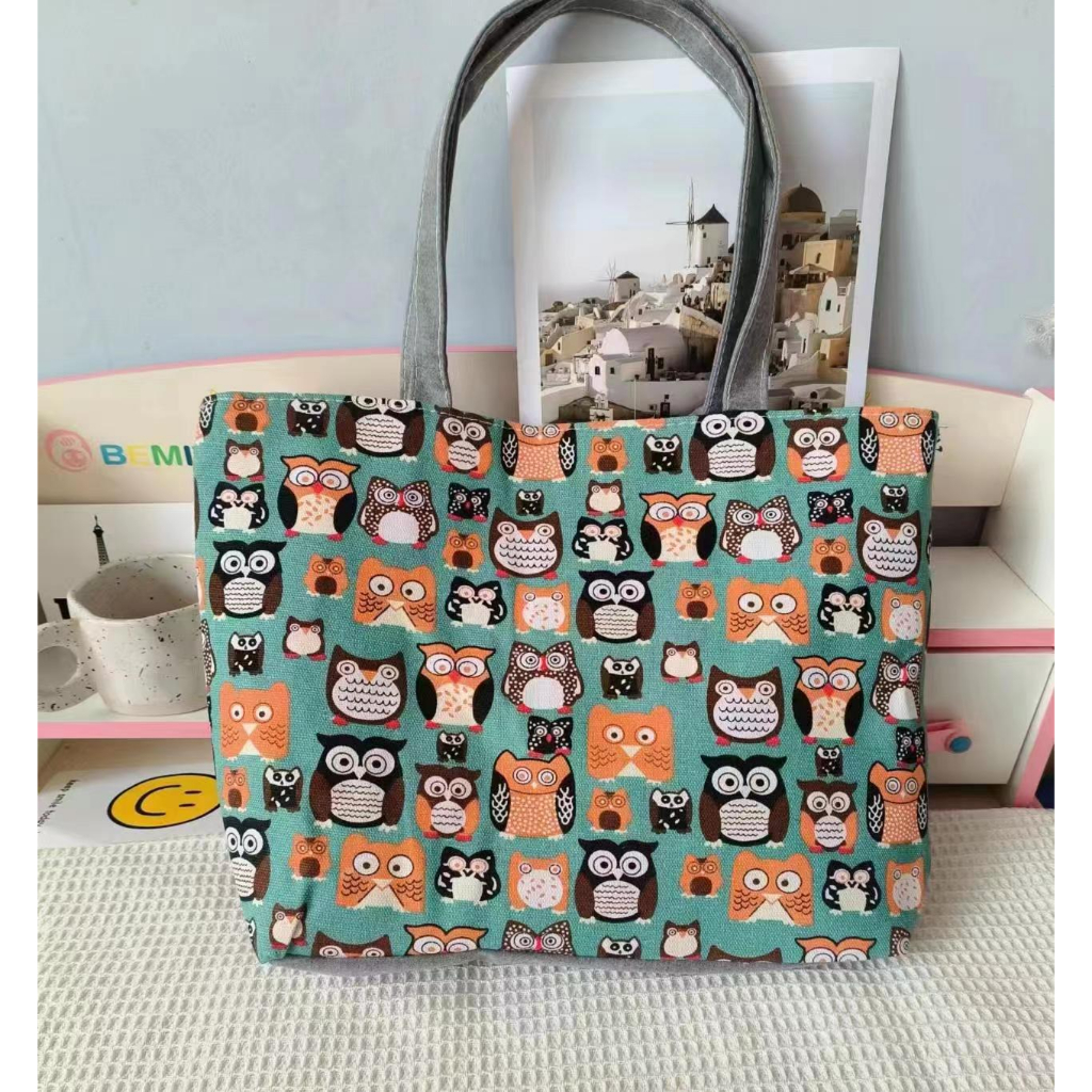 UISN #S39 Korean New Fashion Canvas Tote Bag Design Shoulder Bags ...