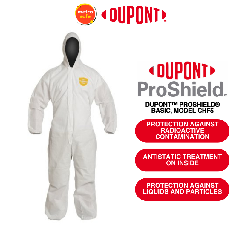 Dupont Medical and Chemical Suit Proshield Basic Coverall PPE Boiler Suit Shopee Philippines