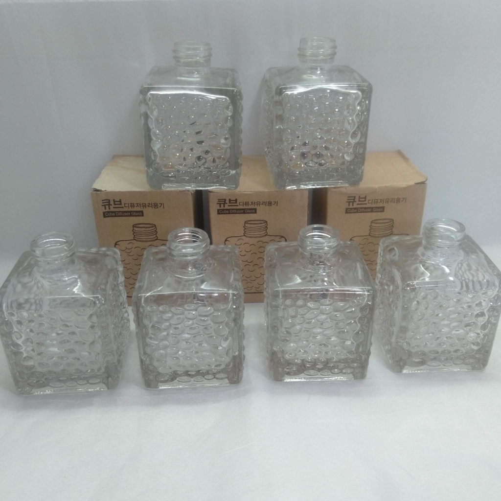 Reed diffuser bottle cube diffuser glass from korea Shopee Philippines