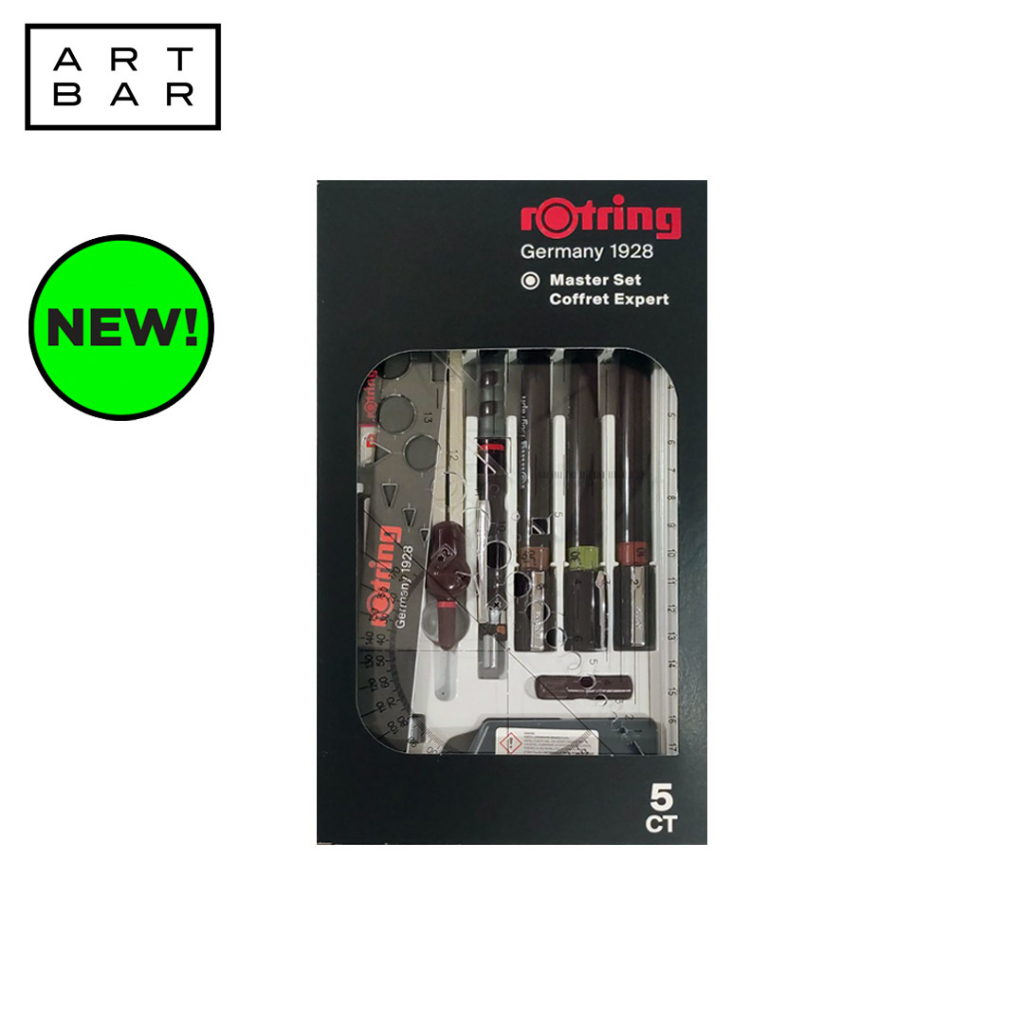 Rotring Technical Pen 151413 6Ca 135 College Set ISO With Compass