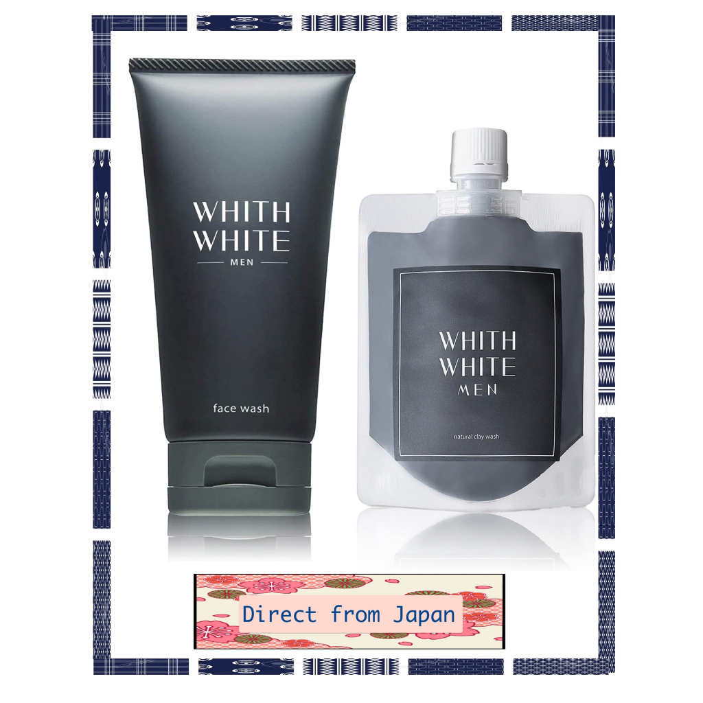 White Men's Face Wash Foam (95 g) for Cleaning, Moisturizing, Sensitive