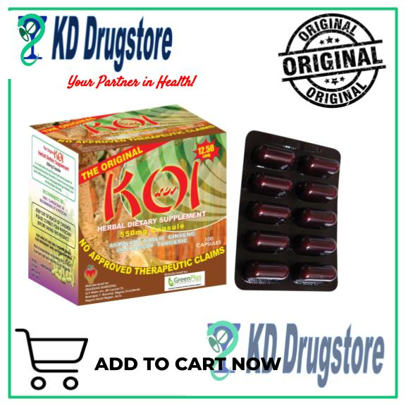 THE ORIGINAL KOI HERBAL CAPSULE 10 PCS Shopee Philippines