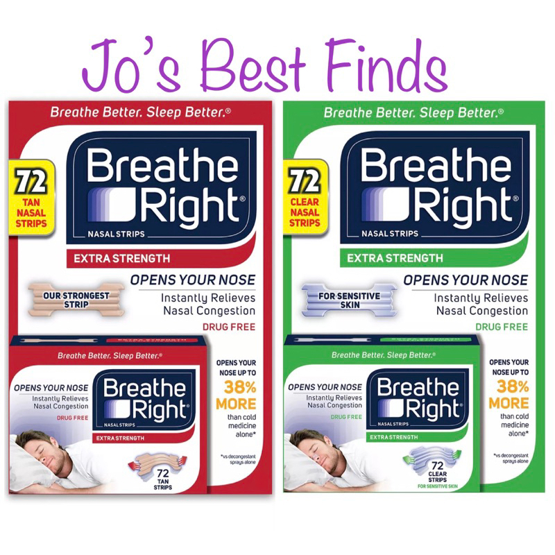 BREATHE RIGHT EXTRA STRENGTH NASAL STRIPS, CLEAR / TAN, (2 NASAL STRIPS