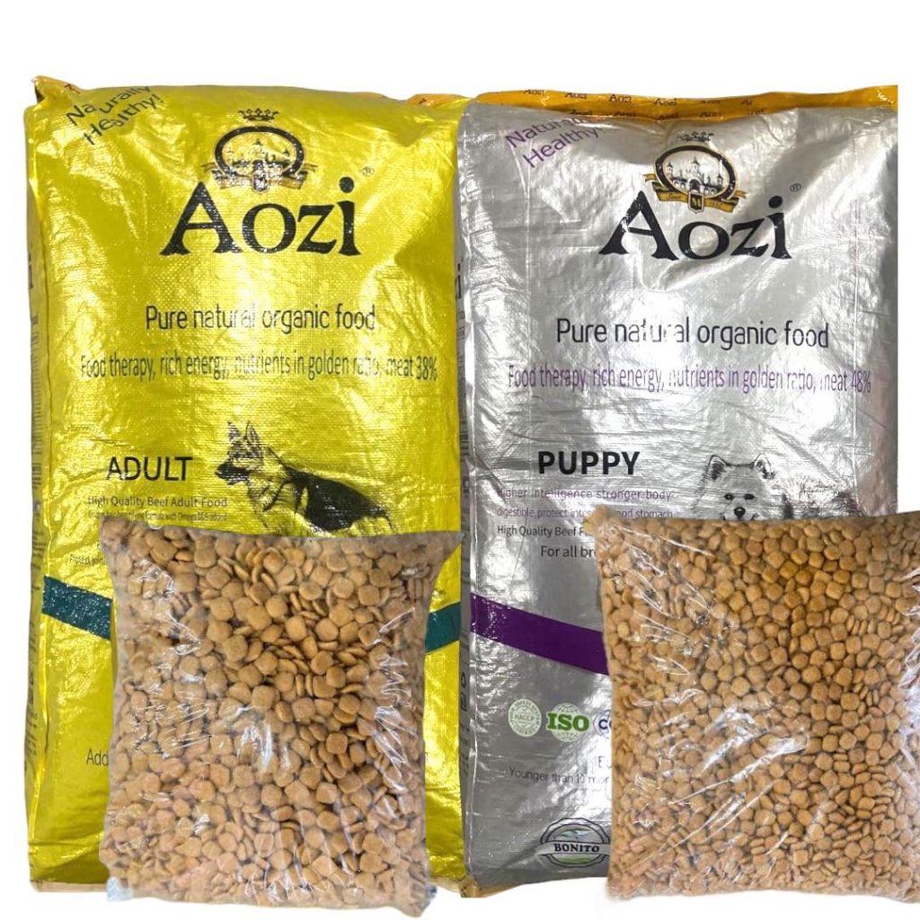 1KG Aozi Puppy Adult Organic Gold Silver Dog Dry Food DR Pet Supplies
