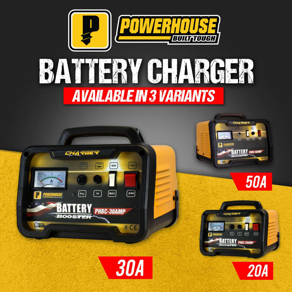 Powerhouse Battery Charger 20A 30A 50A SOLD PER PIECE PHI Shopee