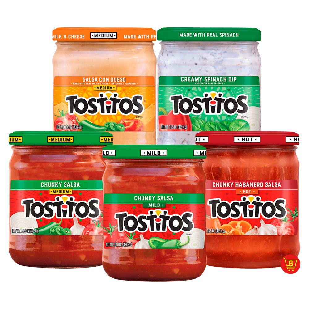 TOSTITOS Dip Creamy Spinach / Chunky Salsa / Salsa Con Queso 439.4g ...